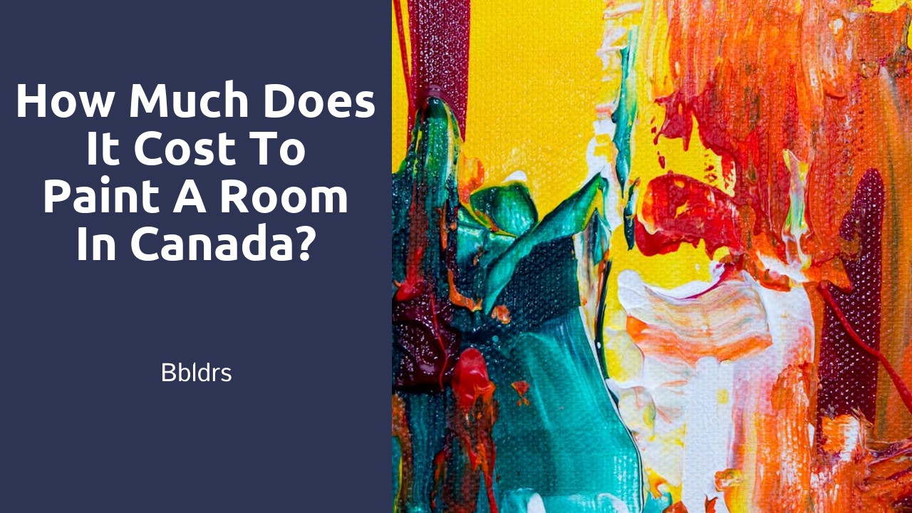 How much does it cost to paint a room in Canada?