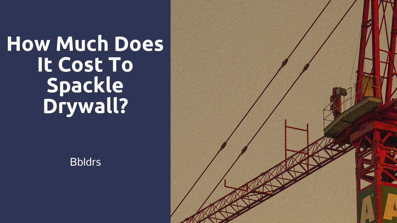 How much does it cost to spackle drywall?